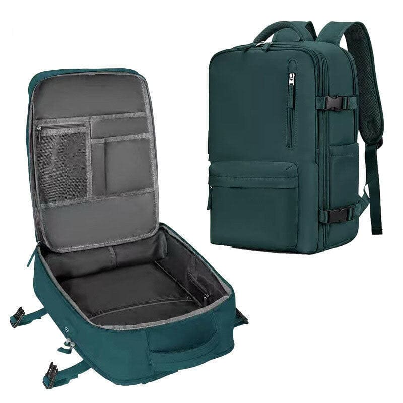 Large Capacity Unisex Travel Bag in Military Green Peacock