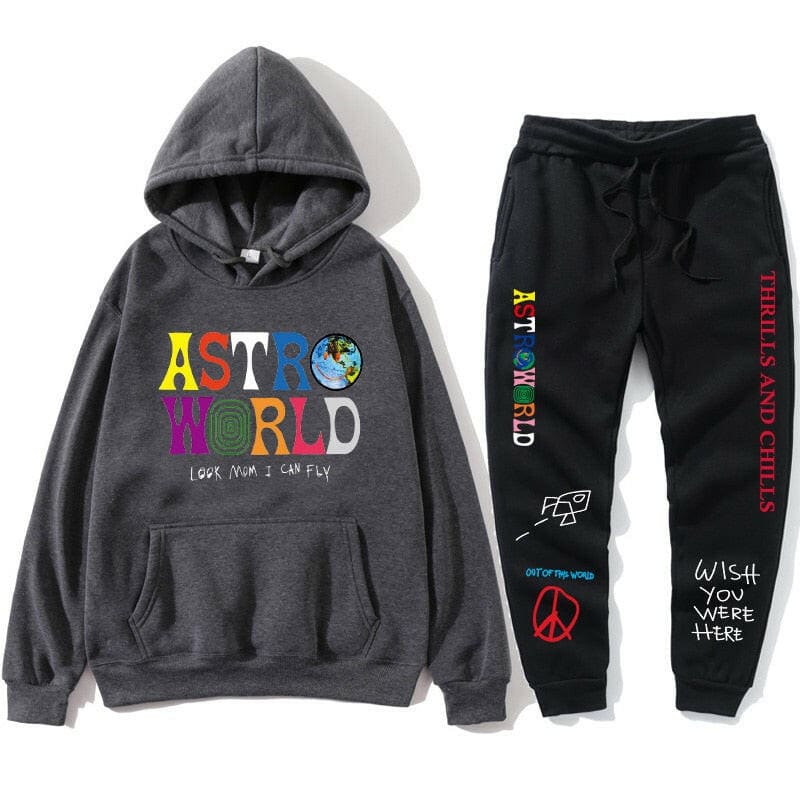 Travis Scott Astroworld Tracksuit for Streetwear Style dark