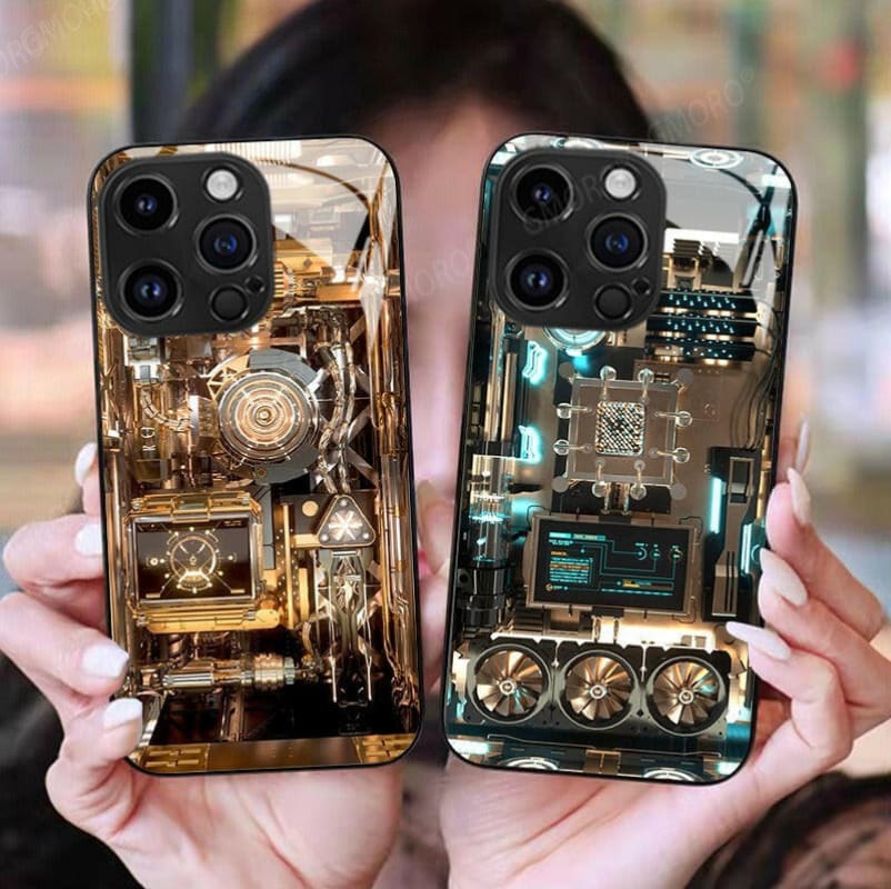 Trendy Circuit Board Design Apple iPhone 14 15 Case