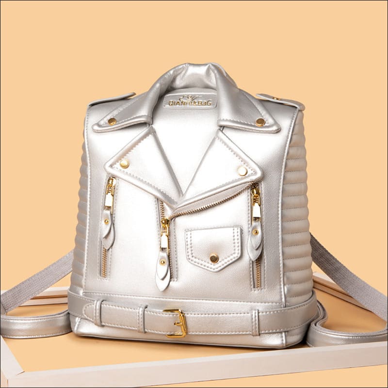 Trendy Collar Backpack in Shirt Shaped Style