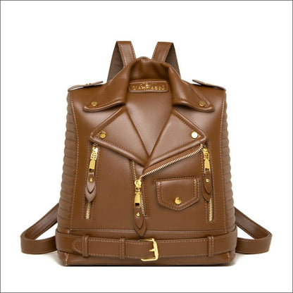 Trendy Collar Backpack in Shirt Shaped Style