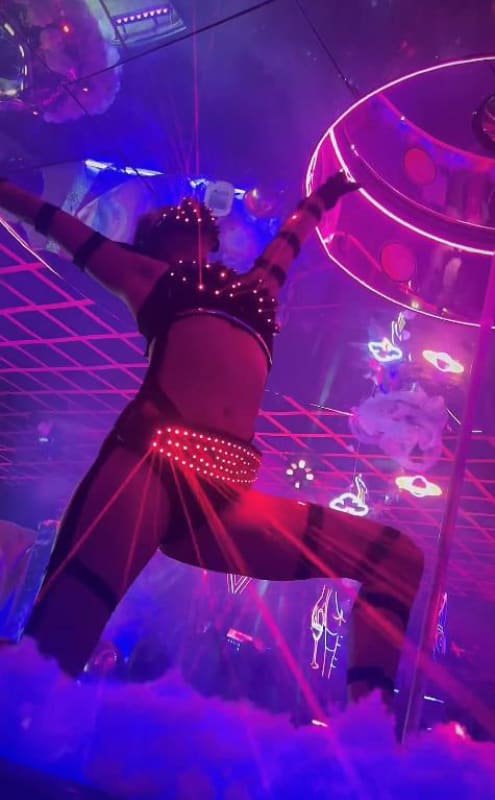Ultra High Stripper Pole Dancer Drag Queen LED Display Shoes