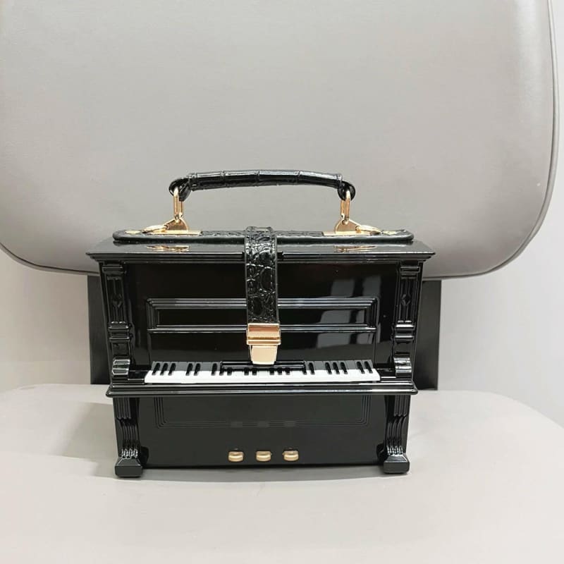 Unique Luxury Piano Shape Crossbody Shoulder Bag