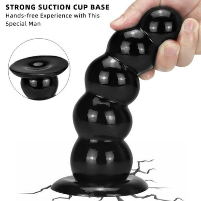 Unisex Suction Dildo Tower Sucker Butt Plug - Thick Toys