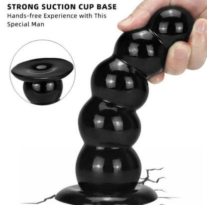 Unisex Suction Dildo Tower Sucker Butt Plug - Thick Toys