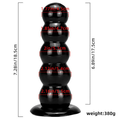 Unisex Suction Dildo Tower Sucker Butt Plug - Thick Toys