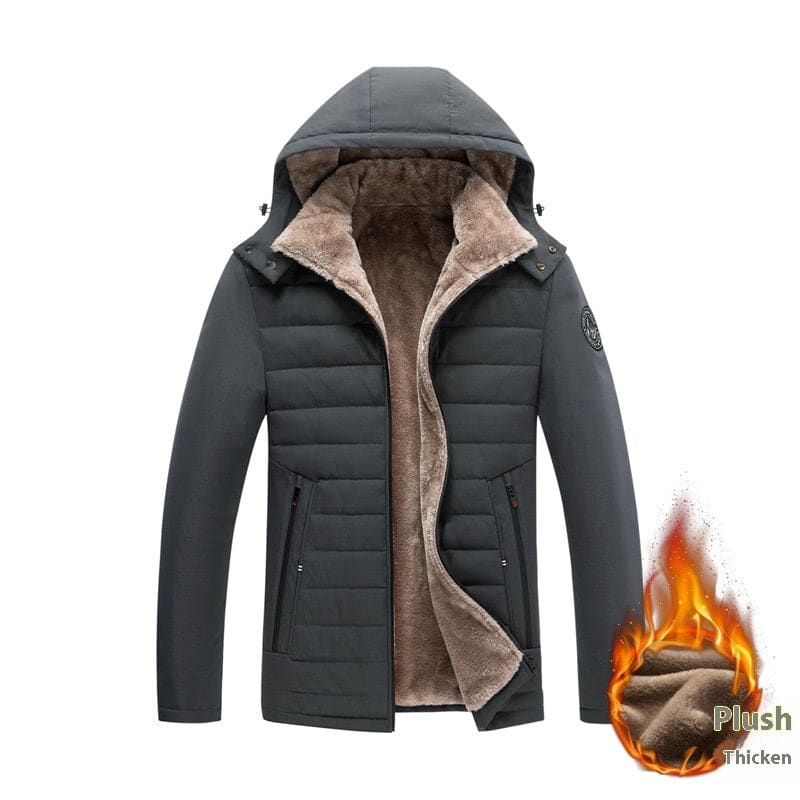 Unisex Warm Lined Cotton-Padded Winter Coat