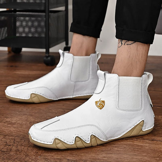 Warm Men’s Casual Shoes Men’s Leather High Top Shoes