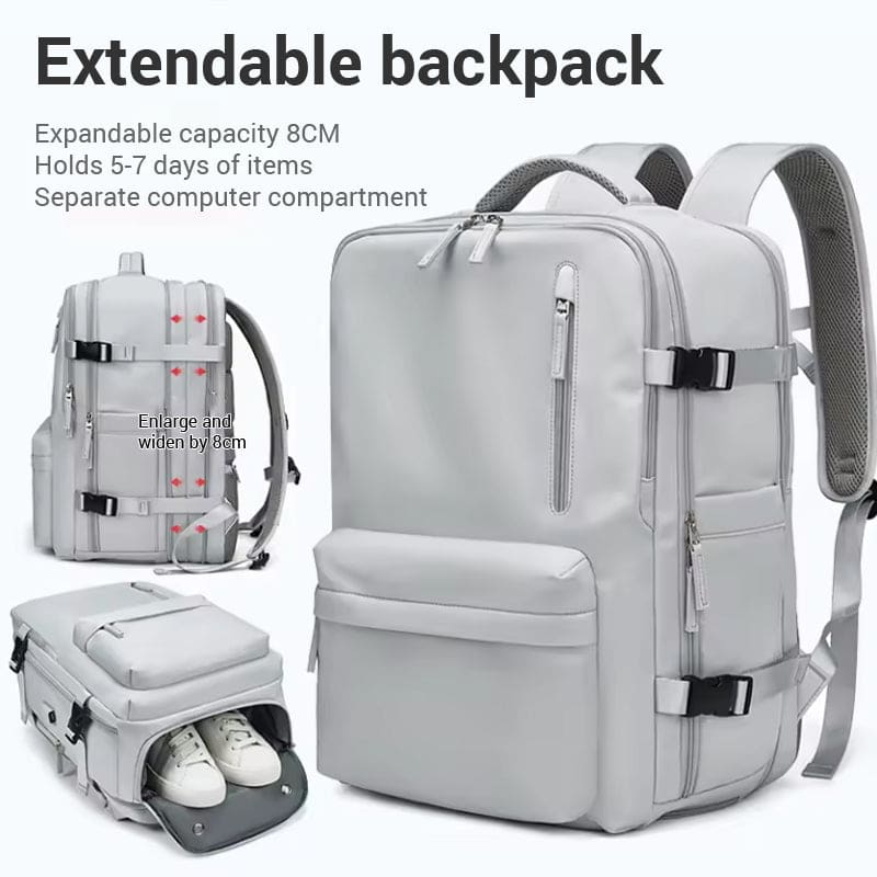 Waterproof 18 Inch Extendable Laptop School Backpack