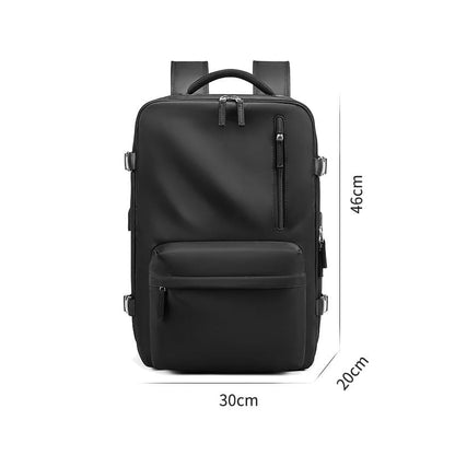 Waterproof 18 Inch Extendable Laptop School Backpack black