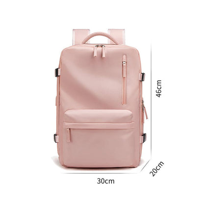 Waterproof 18 Inch Extendable Laptop School Backpack pink