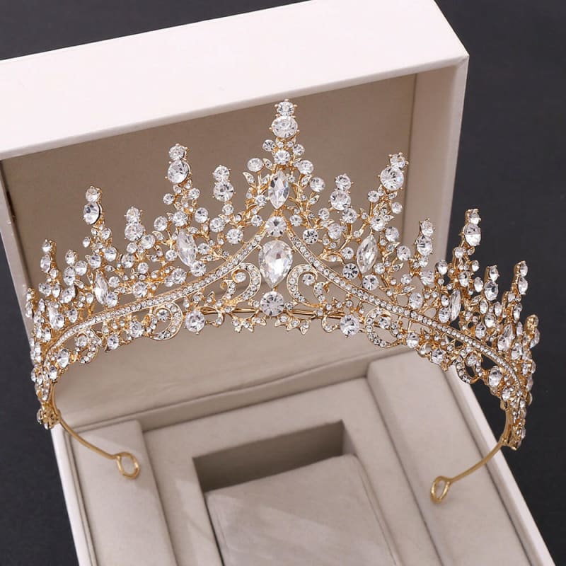 Wedding Crown Bride’s Magnificent Luxury Rhinestone Tiara