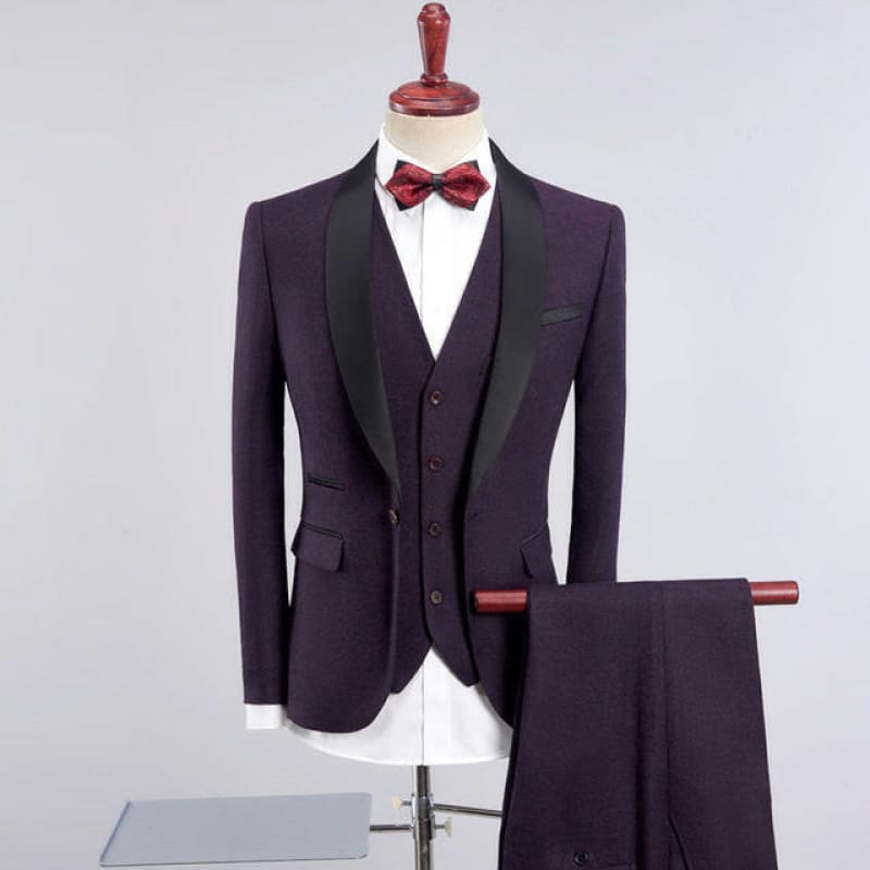 Shawl Collar Slim Fit Men’s Tuxedo Suit for Weddings