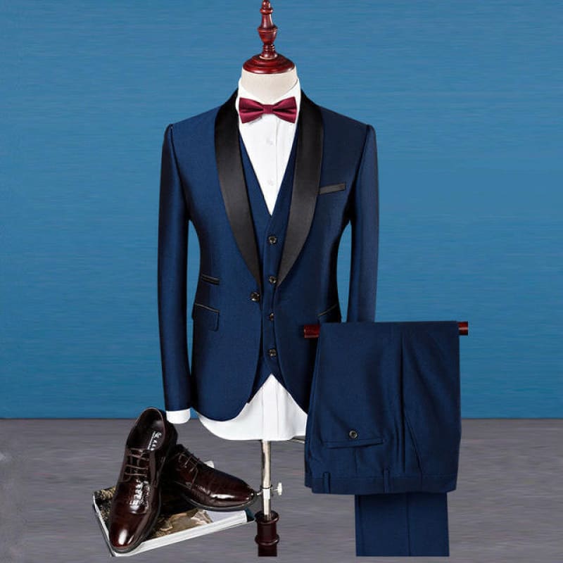 Shawl Collar Slim Fit Men’s Tuxedo Suit for Weddings