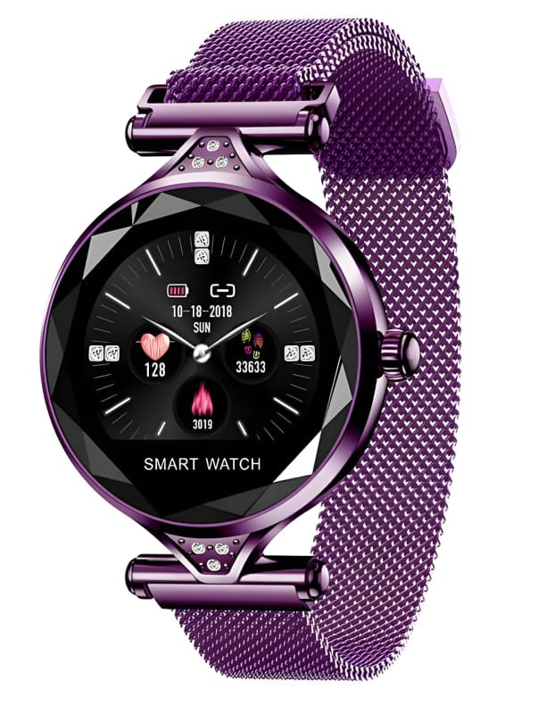 Womens Fashion Smart Watch Fitness with Diamante Strap