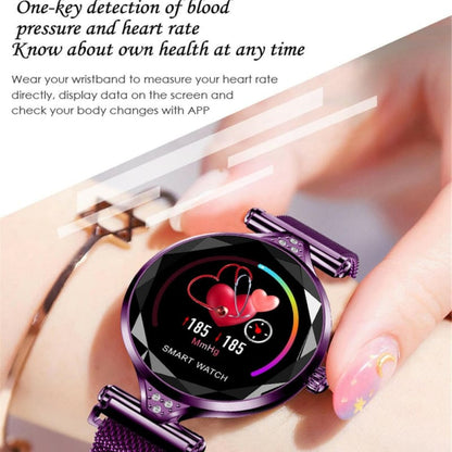 Womens Fashion Smart Watch Fitness with Diamante Strap