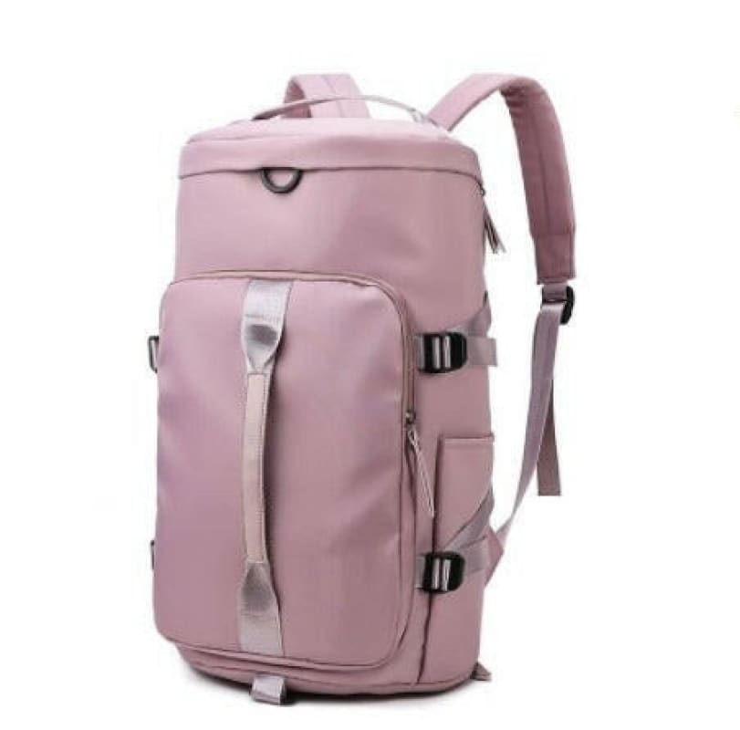 Womens Gym Bag Backpack for Fitness and Shoes Cherry