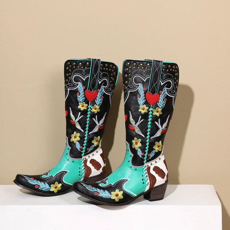 Womens Western Boots Exquisitely Embroidered Collection